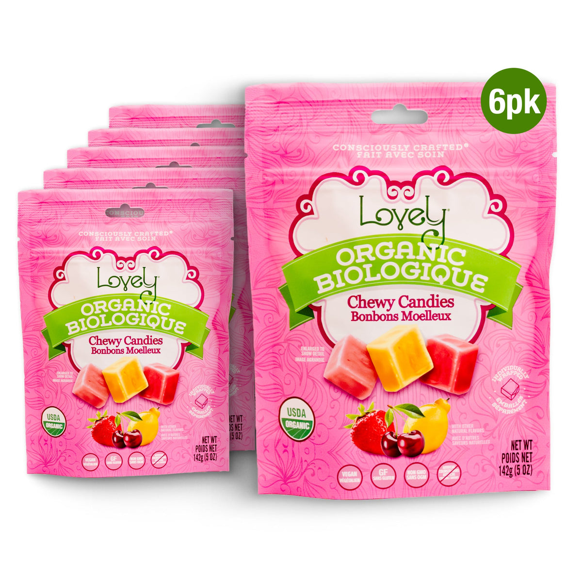 Lovely Organic Chewy Candies