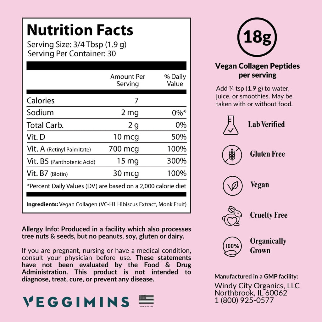 True Vegan Collagen – Hibiscus Powder